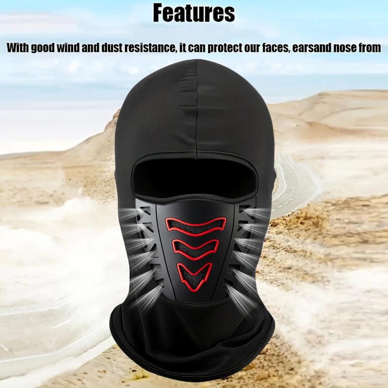 foricom Waterproof Motorcycle Face Mask – Quick-Dry Fabric for Riding, Breathable Balaclava with Eye Opening, Skiing & Outdoor Sports Black - Image 3